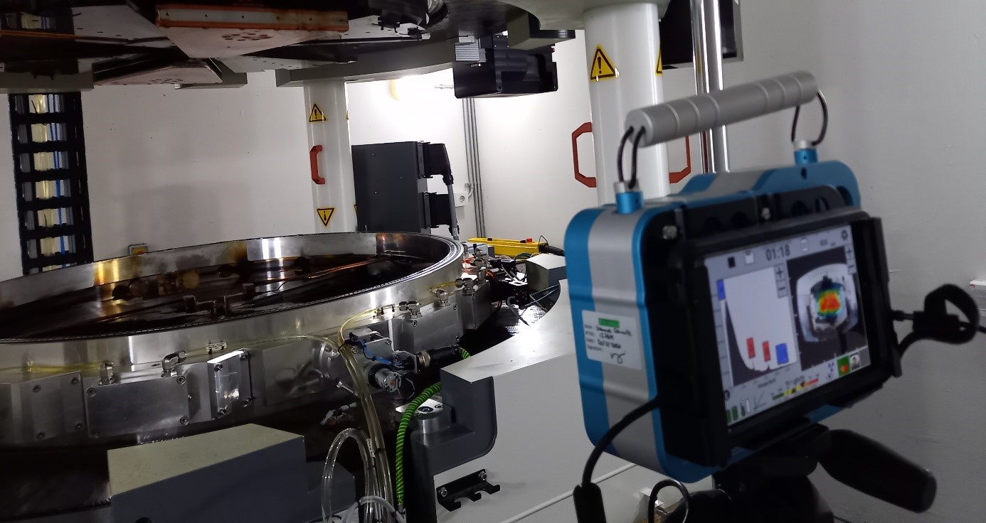 On-site cyclotron analysis by gamma-ray imaging system